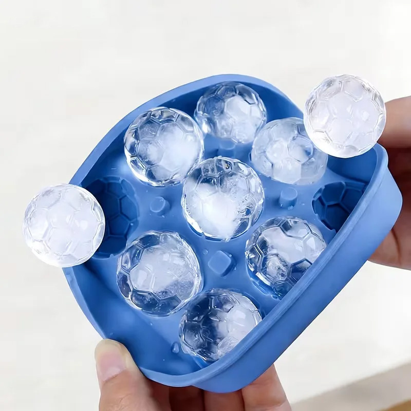 Ice Mold Sphere - 9 delikli silikon futbol topu/buz hokeyi