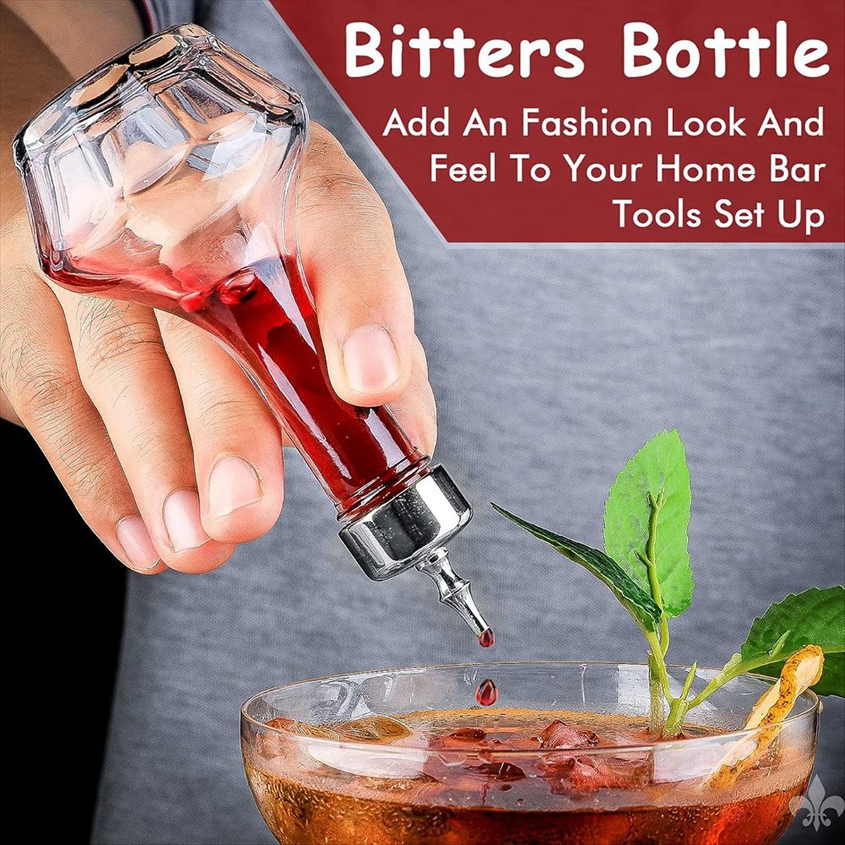 Bitters Bottle Set - A75K 6 Parça Bitters Şişe Seti,