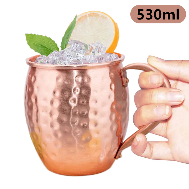 Mule Copper Mug - 【F】530ml %100 Bakır Moskova Mule Kupa