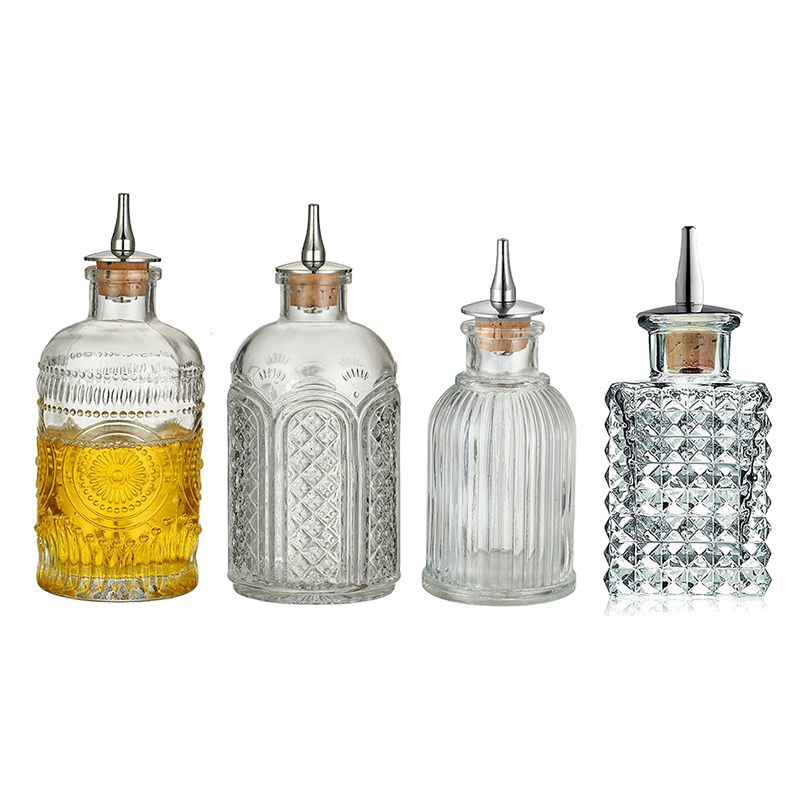 Bitters Bottle Set - Dasher Top Profesyonel Bar Aksesuarı Bar