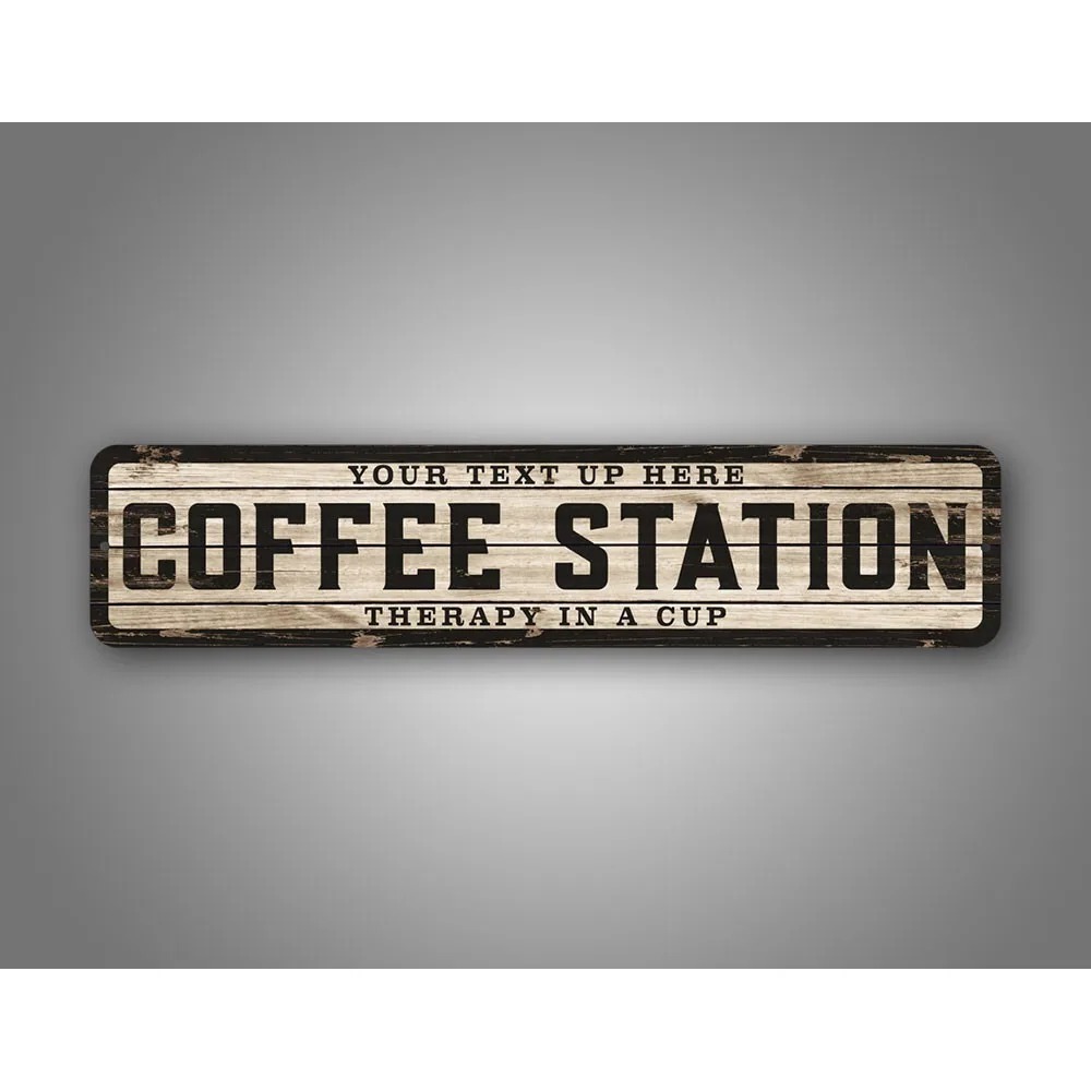 Home Bar And Coffee - Özel Yazılı Logo Eskitilmiş Ahşap Tabela