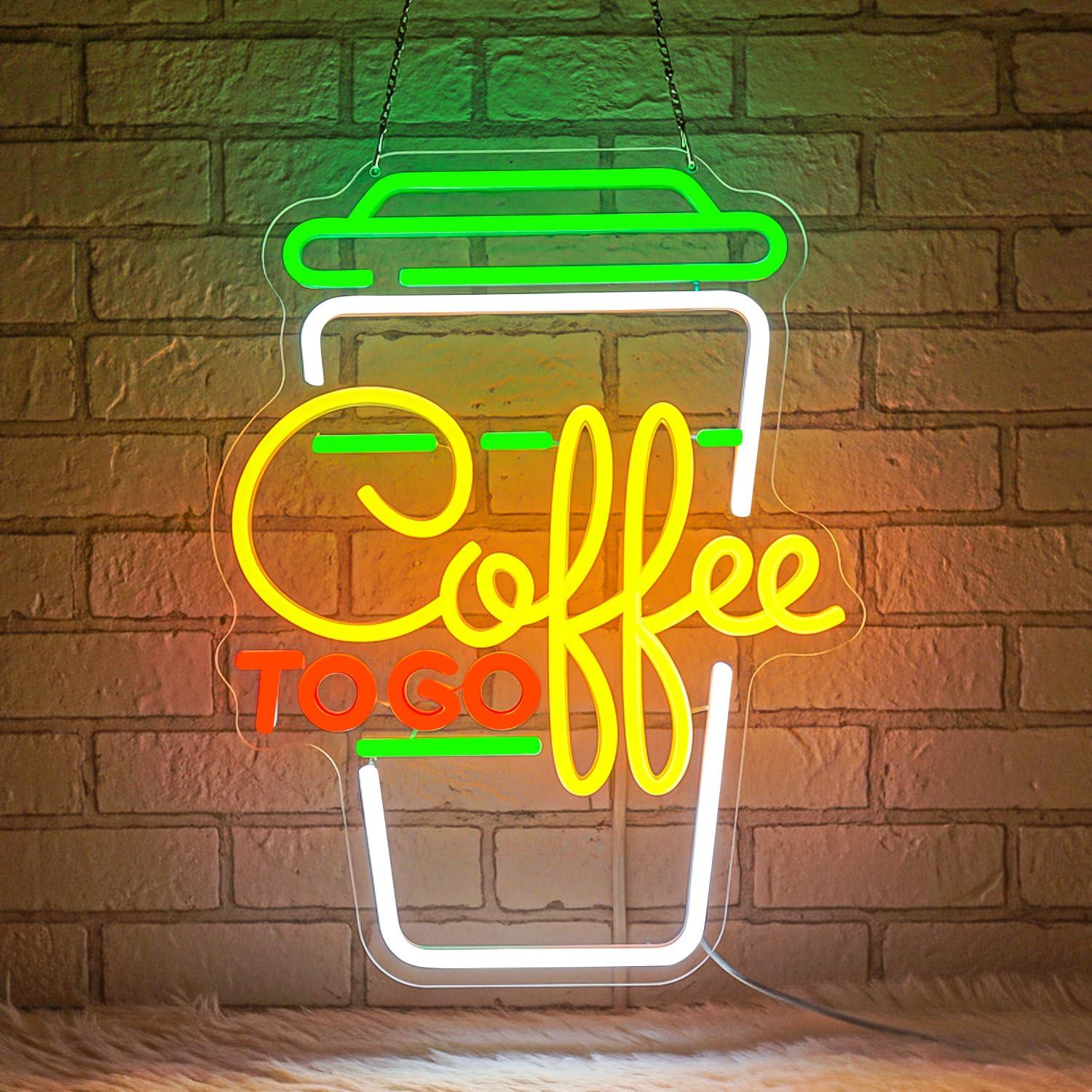 Home Bar And Coffee - Kahve Neon Tabelası USB Kısılabilir LED