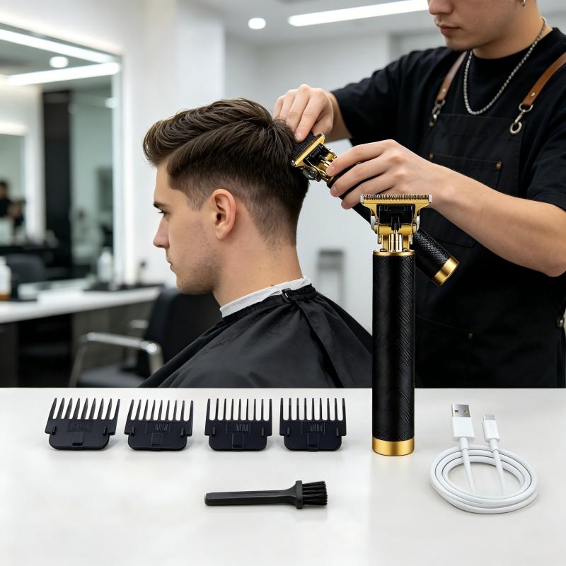 Home Barber - Dokulu Kablosuz Saç Kesme Makinesi USB