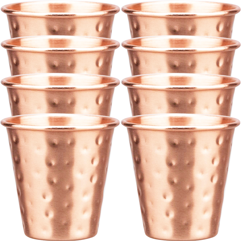 Mule Copper Mug - 6cs 8 Adet Yeni %100 Bakır