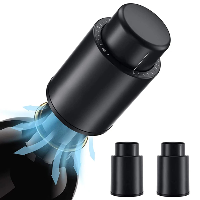 Wine Preservation Pump - Vakumlu Şarap Şişesi Tıpası Mühürlü Saklama