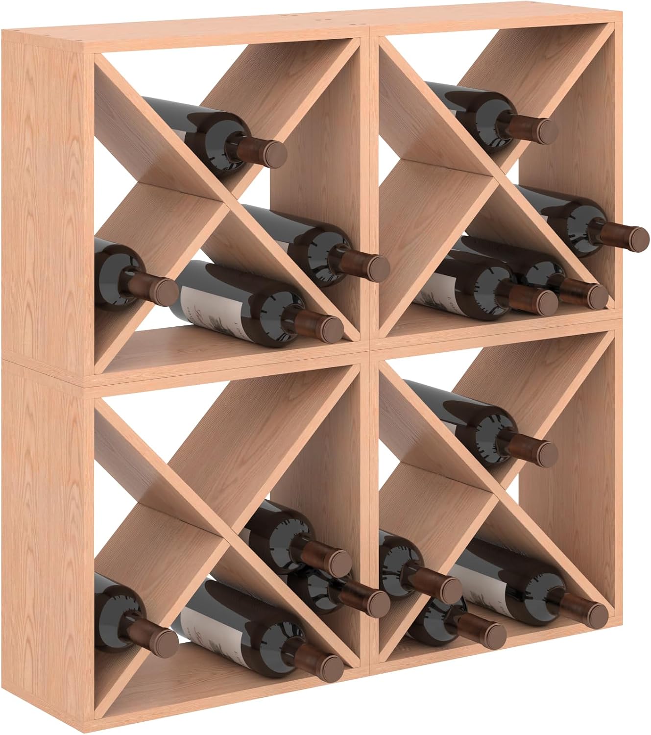 Home Bar Shelves - 96 Şişe Şarap Rafı Tezgah Üstü