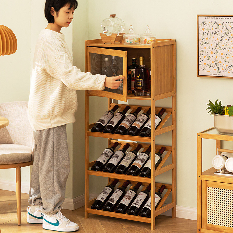 Katı Bambu Şarap Rafı 3/4-Katm - Home Bar Shelves incelemesi ve fiyatı