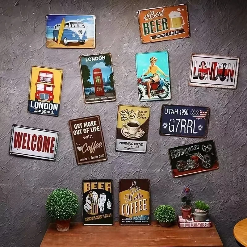 Vintage Demir Duvar Tabelası D - Home Bar Word incelemesi ve fiyatı