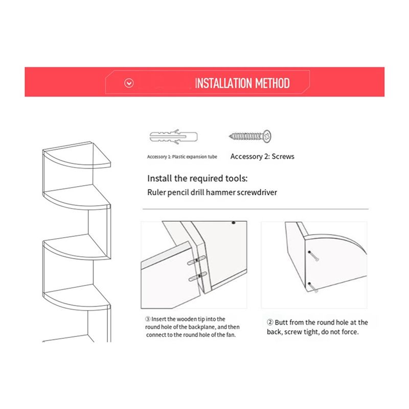 ABUL-Köşe Rafı Köşe Delmesiz D - Home Bar Shelves incelemesi ve fiyatı