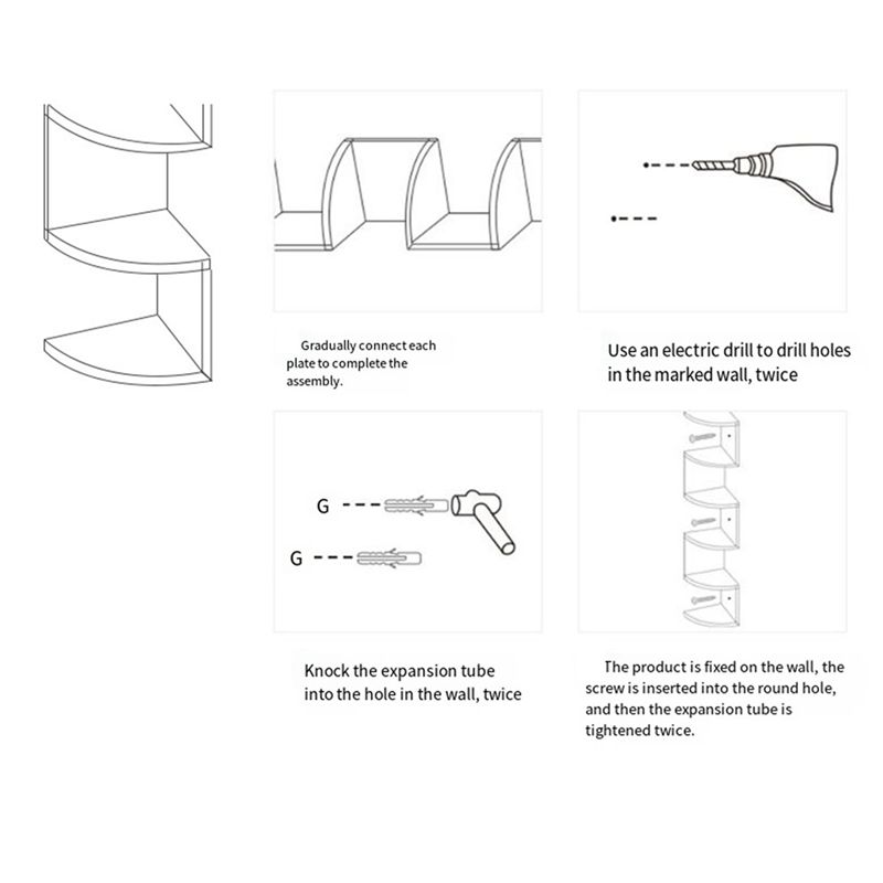 ABUL-Köşe Rafı Köşe Delmesiz D - Home Bar Shelves incelemesi ve fiyatı