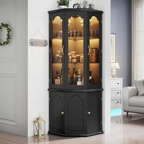 LED Işıklı Köşe Bar Dolabı, Te - Home Bar Shelves incelemesi ve fiyatı
