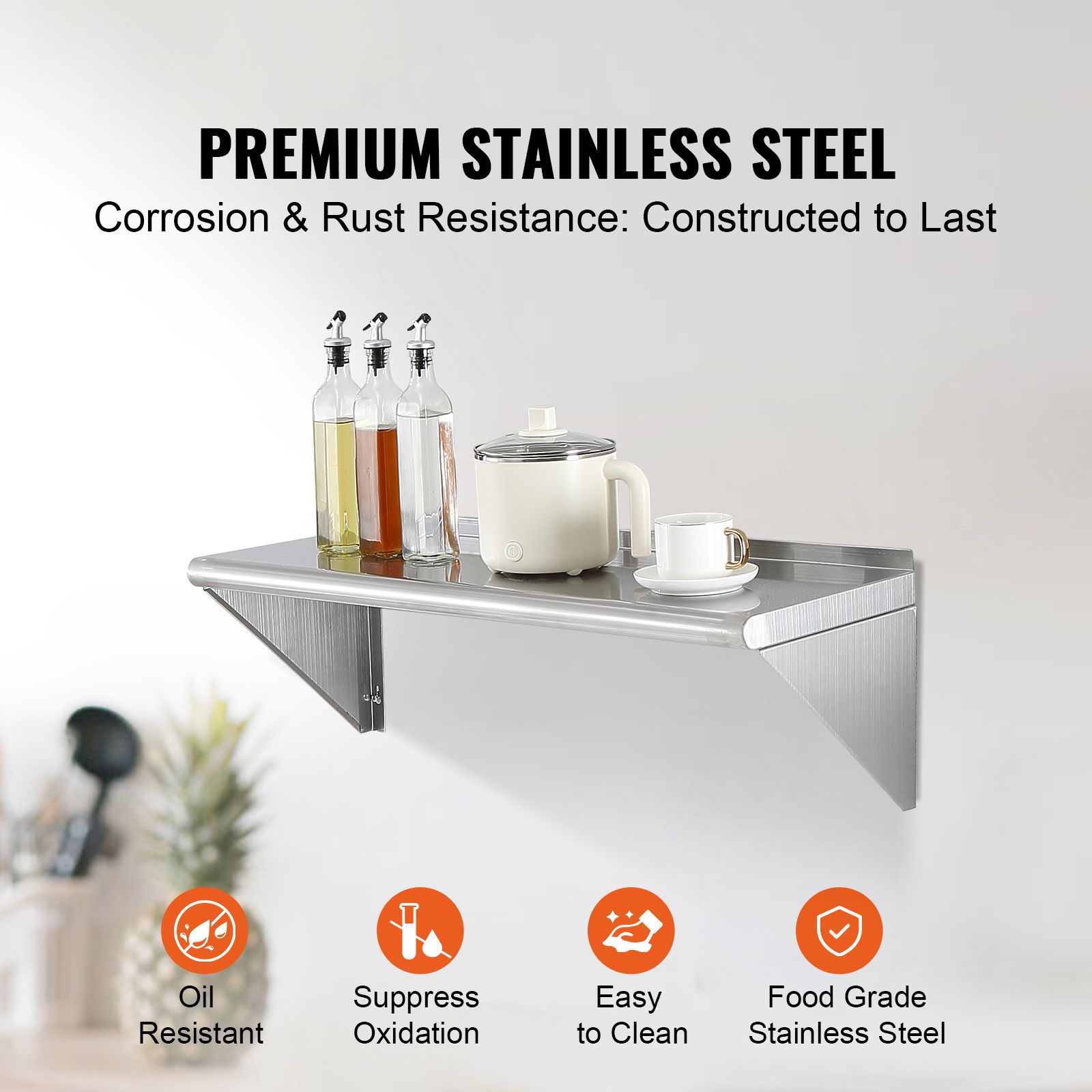 12 inç x 36 inç Paslanmaz Çeli - Home Bar Shelves incelemesi ve fiyatı