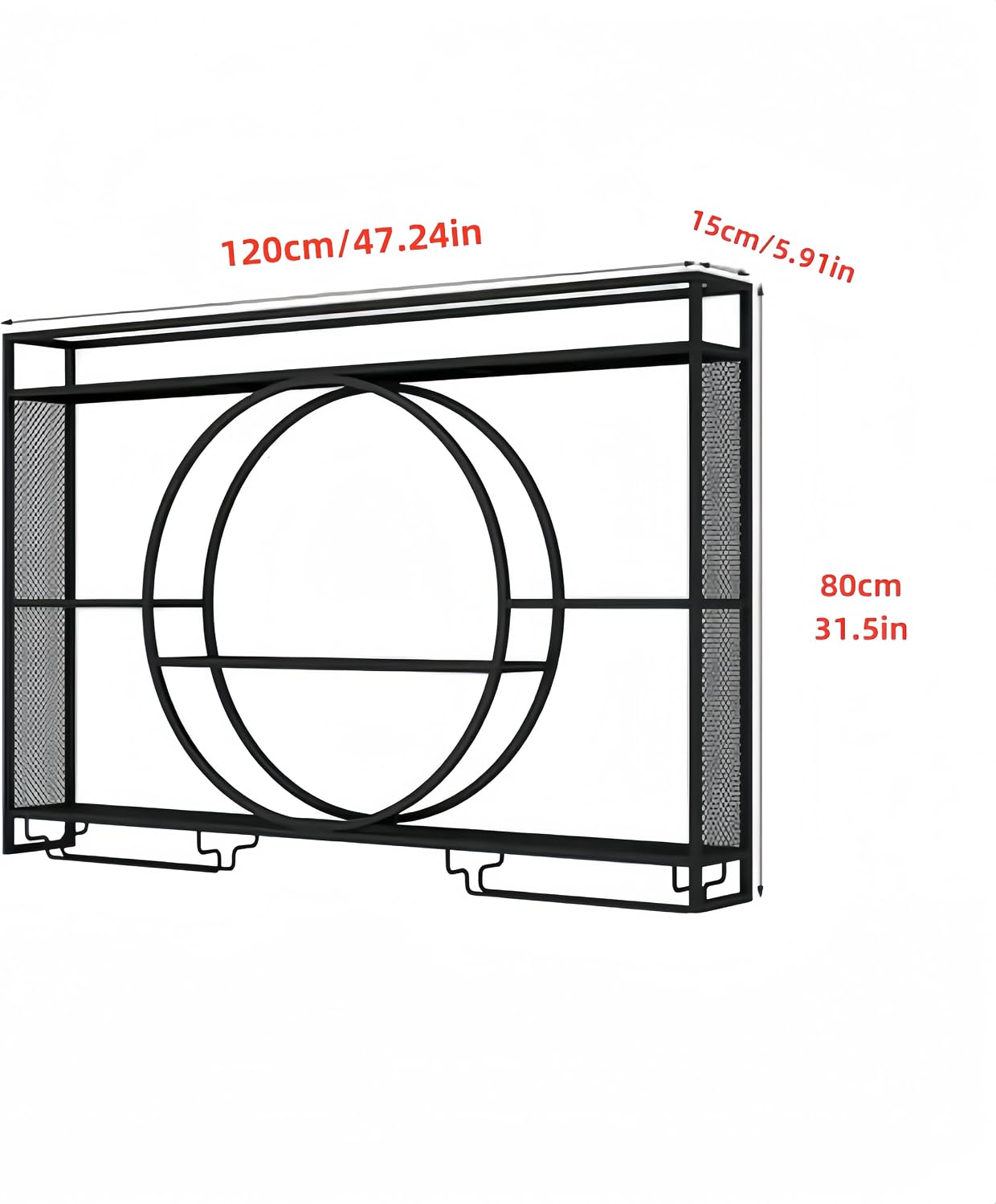 Siyah Metal Duvara Monte Şarap - Home Bar Shelves incelemesi ve fiyatı