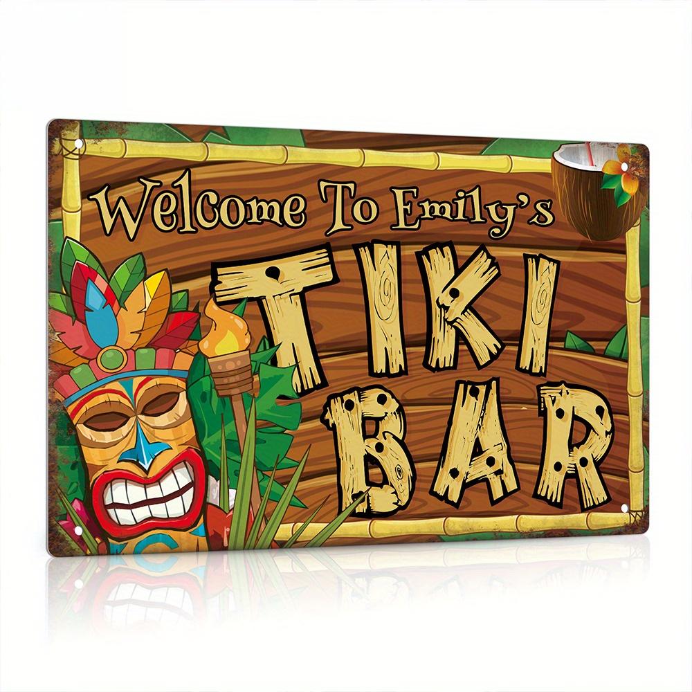 Özel Dekoratif Tiki Bar Tabela - Home Bar And Kitchen incelemesi ve fiyatı