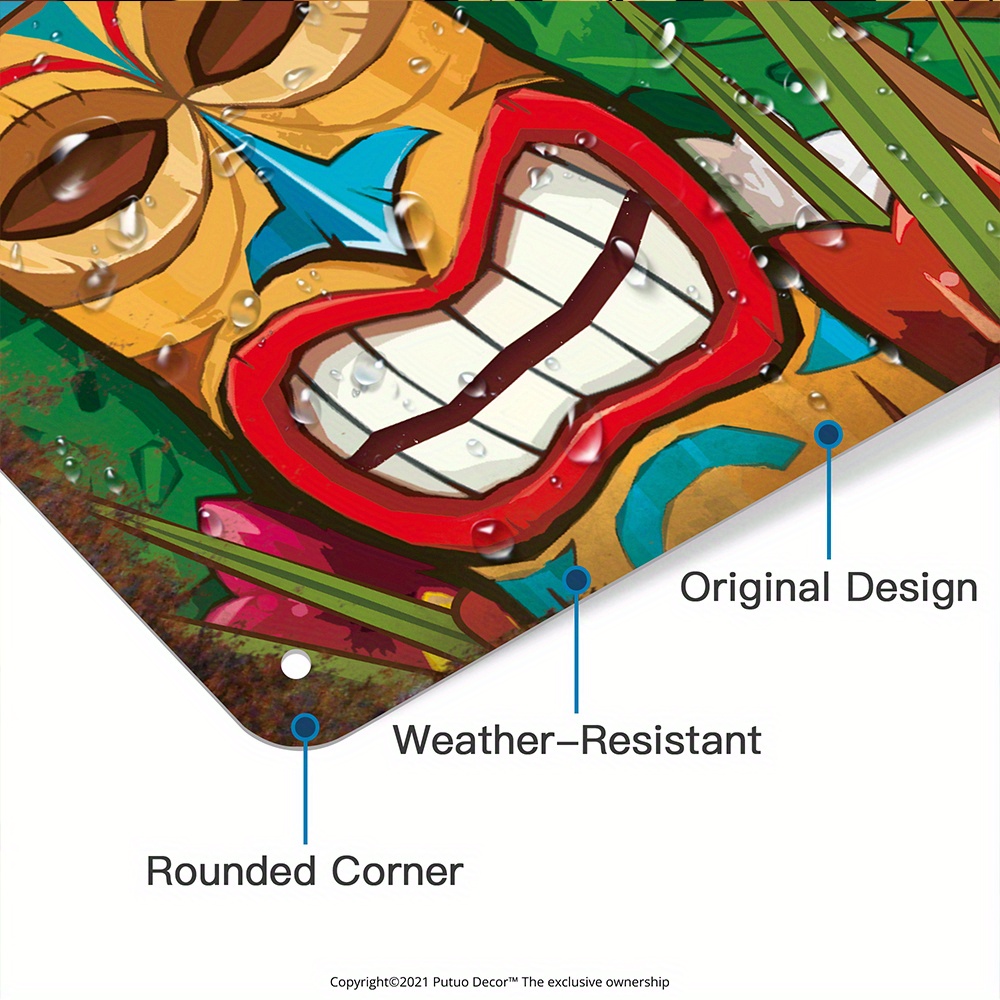 Özel Dekoratif Tiki Bar Tabela - Home Bar And Kitchen incelemesi ve fiyatı