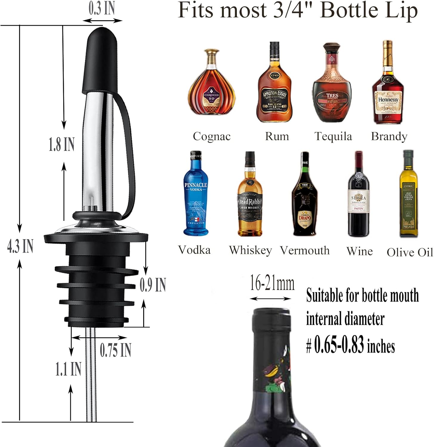 12'li Paket Likör Dökme Aparat - Speed Pourer Cap incelemesi ve fiyatı