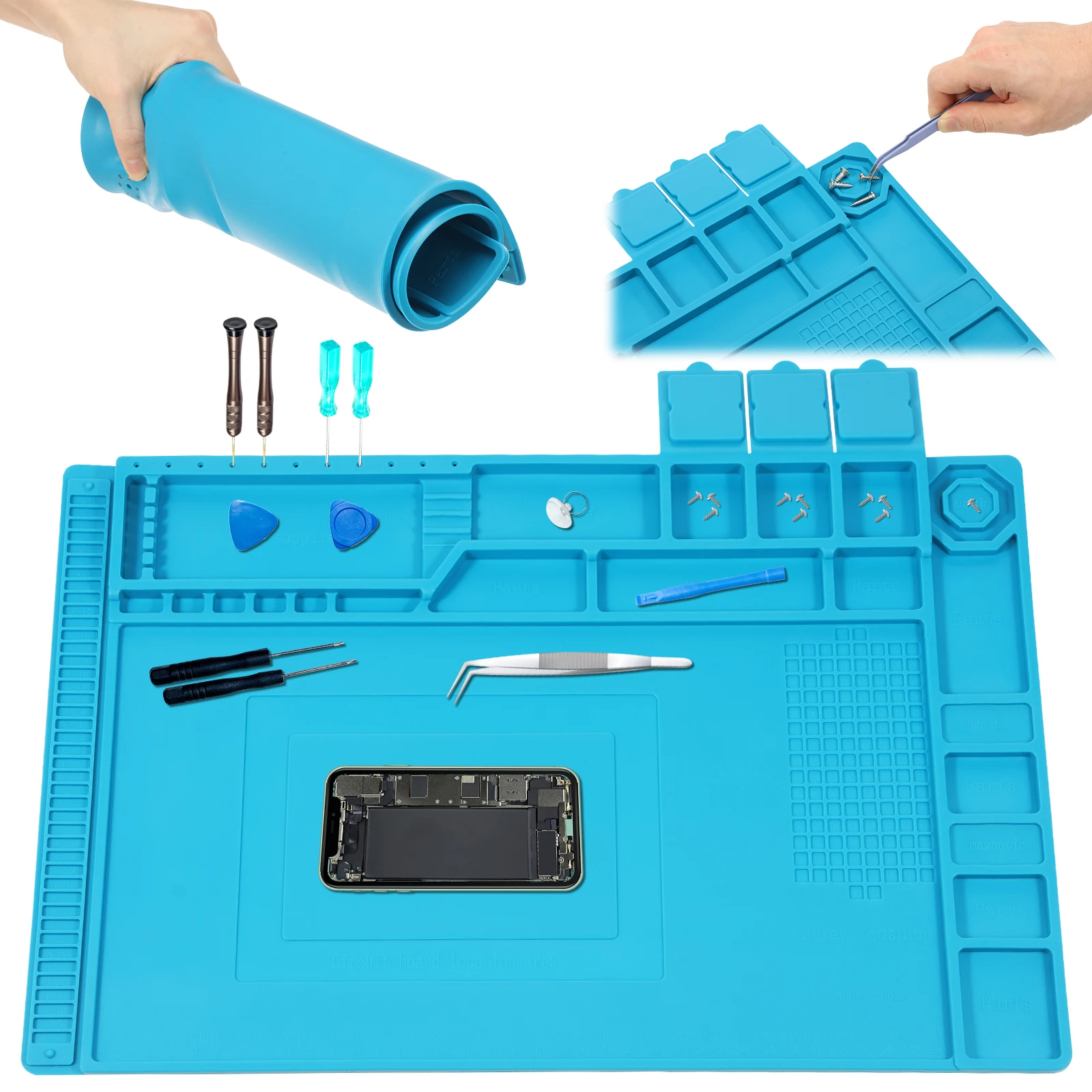 45x30cm silikon lehimleme matı - Bar Mat Rubber incelemesi ve fiyatı